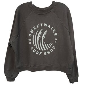 Sweetwater Surf Shop Crewneck Sweatshirt Gray Pullover WB NC Unisex XL
